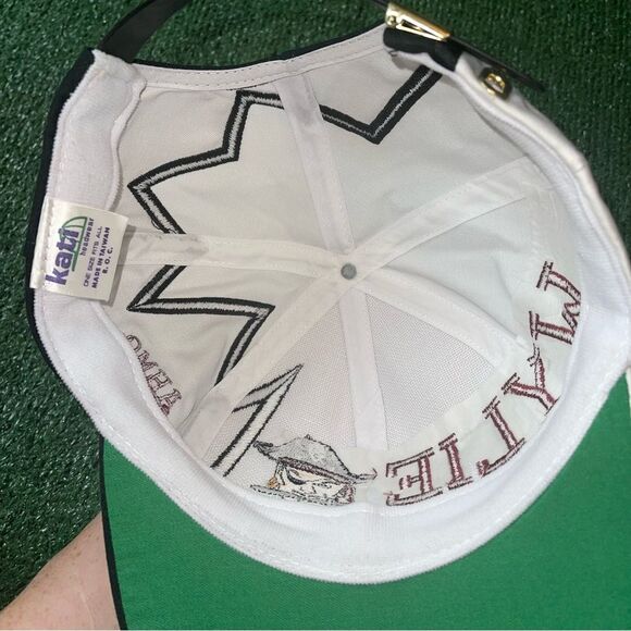 Vintage 90s Shark Tooth Wylie Pirates Adjustable Hat Cap - Picture 5 of 9